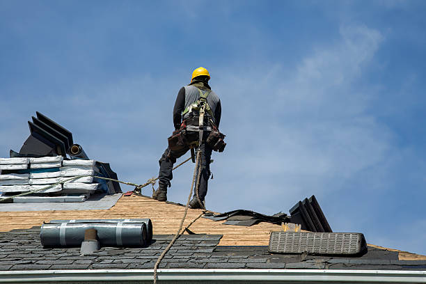 Professional Roof Replacement technician working in Chenango Bridge, NY